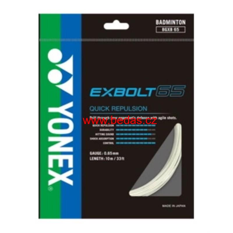 Badmintonový výplet YONEX EXBOLT 65 - 0,65mm 10m WHITE